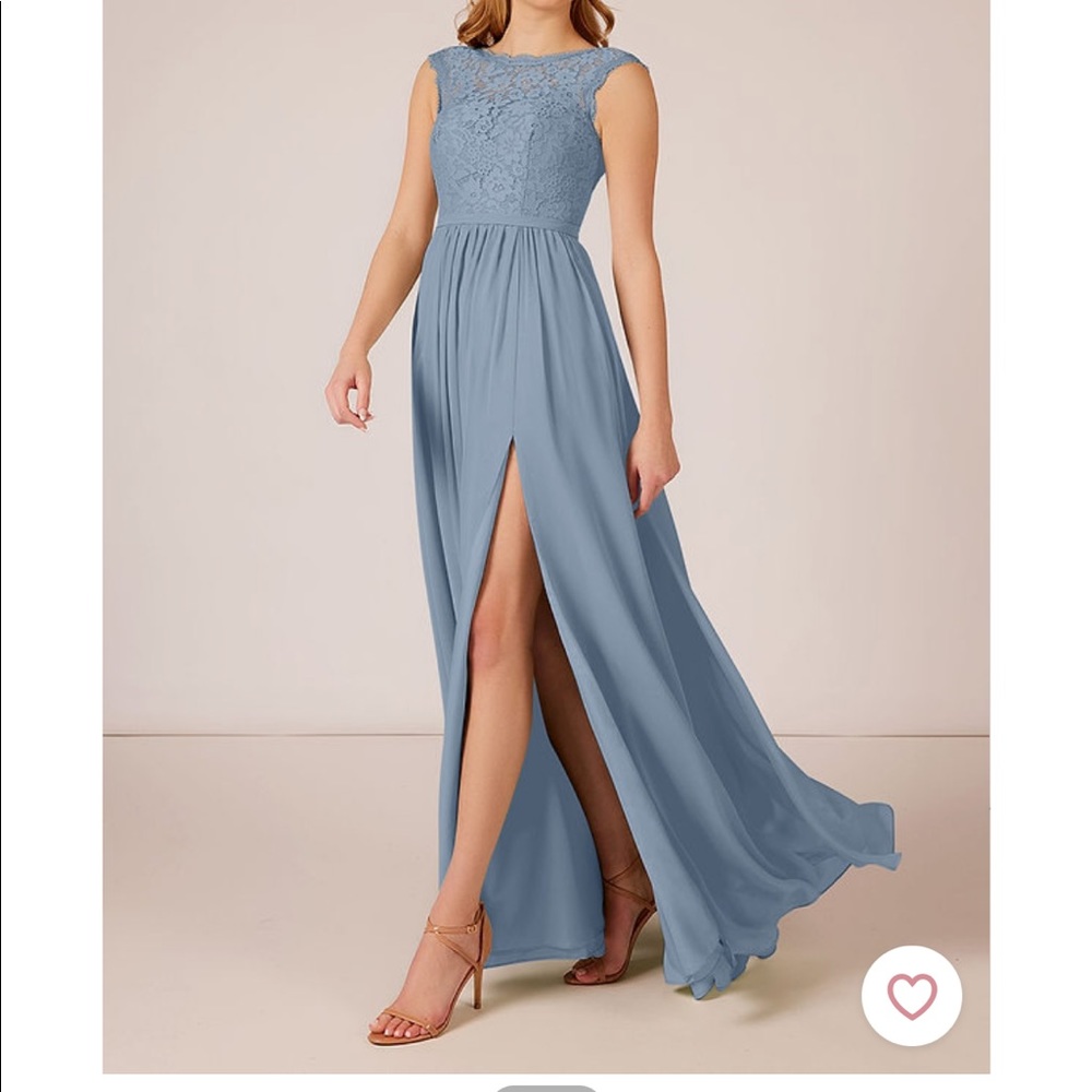 Azazie Arden dress Dusty Blue size 4